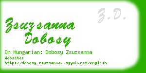 zsuzsanna dobosy business card